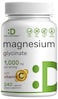 Magnesium Glycinate Plus Vitamin C  100 Chelated for Absorption  Essential Mineral Supplement for Muscle Mood Sleep  Heart Health