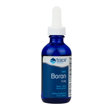 Trace Minerals  Liquid Ionic Boron  6 mg Boron  Supports Normal Bone Metabolism Brain Function  Joints  with Ionic Trace Minerals Magnesium  Chloride  48 Servings 2 fl oz 1 Pack