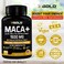 X Gold HealthOrganic Maca Root Powder Capsules 1500mg with Black Red Yellow Peruvian Maca Root Extract Gelatinized Energy Mood Supplement for Men Women Black Pepper for Best Benefits