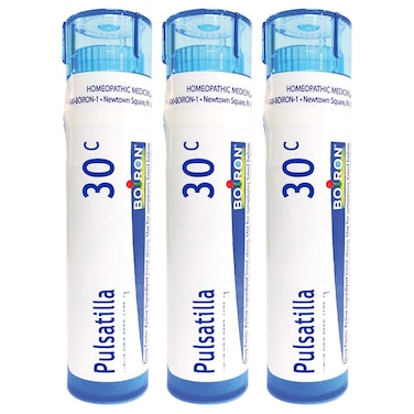 Boiron Pulsatilla 30c Homeopathic Medicine for Cold with Thick Yellow Discharge  Pack of 3 240 Pellets