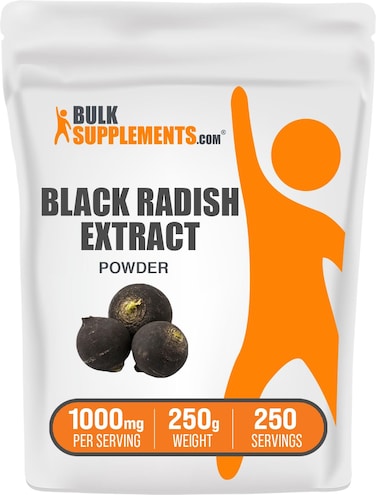 BulkSupplementscom Black Radish Extract Powder  Black Radish Supplement Black Radish Root Powder  Herbal Supplement Gluten Free 1000mg per Serving 250g 88 oz Pack of 1