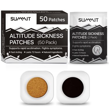 Summit Altitude Sickness Prevention Patches  Supports Rapid High Altitude Acclimation Boosts Oxygen Intake Fights High Altitude Sickness Symptoms  Pack of 50