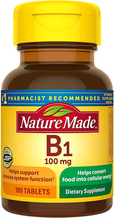 Nature Made Vitamin B1 100 mg Tablets  100 ct Pack of 2