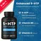 NutraChamps 5HTP 200mg  120 Vegan Capsules  5 HTP Supplement to Support Stress Relief Brain Health Enhanced Mood  Sleep  Pure 5HTP 100mg Pills Plus CoFactors Vitamin B6  Vitamin C