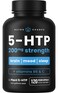 NutraChamps 5HTP 200mg  120 Vegan Capsules  5 HTP Supplement to Support Stress Relief Brain Health Enhanced Mood  Sleep  Pure 5HTP 100mg Pills Plus CoFactors Vitamin B6  Vitamin C