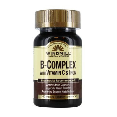Windmill BComplex Tablets with Vitamin C and Iron Supplement  100 Ea