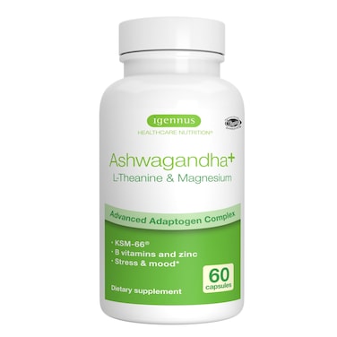 Advanced Ashwagandha KSM66 LTheanine  Magnesium Clean Label Multi Action Adaptogen Complex for Stress Support with Zinc  B Vitamins 60 Vegan Capsules by Igennus