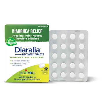 BoironDiaralia Tablets for Diarrhea Relief Gas Bloating Intestinal Pain and Travlers Diarrhea  60 Count