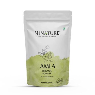 USDA Organic Amla Powder Amla Fruit Powder by mi nature Amalaki  227g 8 oz  High in Vitamin C antioxidants  Hair Growth  RawVeganGluten free