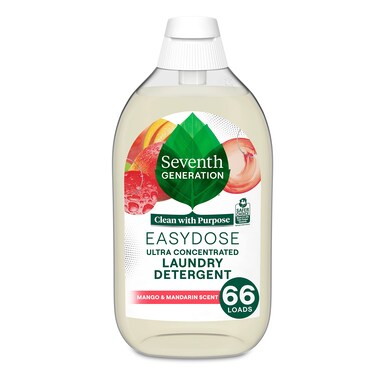 Seventh Generation EasyDose Laundry Detergent Ultra Concentrated 66 Loads Mango  Mandarin Scent 231 Fl Oz