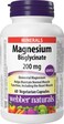 Webber NaturalsMagnesium Bisglycinate 200mg 60 Vegetarian Capsules