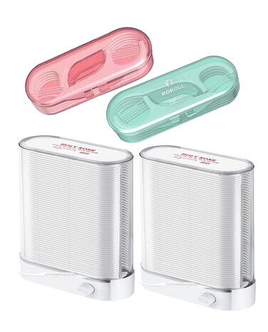 Holy Rose Dental Floss Dispenser 2 Box Floss Picks Micro Portable Case 2 Boxswith Adults Floss Sticks 196 CountFlossers Toothpicks Sealed Storage Perfect forFamilyHotelTravel for Clean Teeth