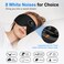 LCdolida Sleep Headphones White Noise Bluetooth Sleep Mask 3D Wireless Timing Eye Mask for Sleeping Sleep Mask with Bluetooth Headphones for Side Sleepers Travel Yoga Cool Gadgets for Men Women
