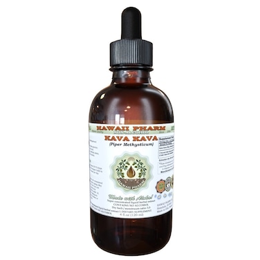 Hawaii PharmKava Kava AlcoholFREE Liquid Extract Kava Kava Piper Methysticum Dried Root Glycerite Natural Herbal Supplement 2 oz