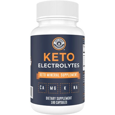 Keto Electrolyte Supplement 180 Capsules Electrolyte Pills for Ketogenic Diet Magnesium Potassium Sodium Calcium Electrolytes Keto Tablets for Hydration Support by Left Coast Performance
