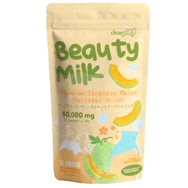 Beauty Milk Japanese Collagen MELON Drink  50000mg Hydrolyzed Collagen 63 Ounce Pack of 1