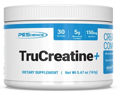 PEScience TruCreatine Pure Creatine Monohydrate and ElevATP Powder 30 Servings