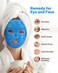 Meto Ice Face Mask Ice Mask for Face Face Ice Pack Reduce Face Puff Dark Circles Gel Beads Hot Heat Cold Compress Pack Face SPA for Women Sleeping Pressure Headaches Face Mask Skin Care Blue