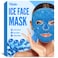 Meto Ice Face Mask Ice Mask for Face Face Ice Pack Reduce Face Puff Dark Circles Gel Beads Hot Heat Cold Compress Pack Face SPA for Women Sleeping Pressure Headaches Face Mask Skin Care Blue