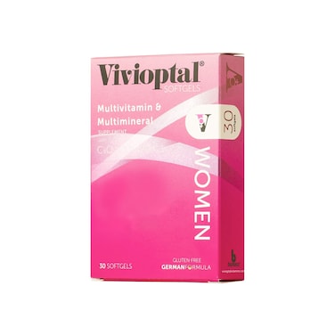 Vivioptal Women 30 Capsules  Multivitamin  Multimineral Supplement  CoQ10  Omega 3