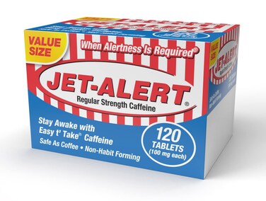 JetAlert 100 MG Each Caffeine Tab 120 Count