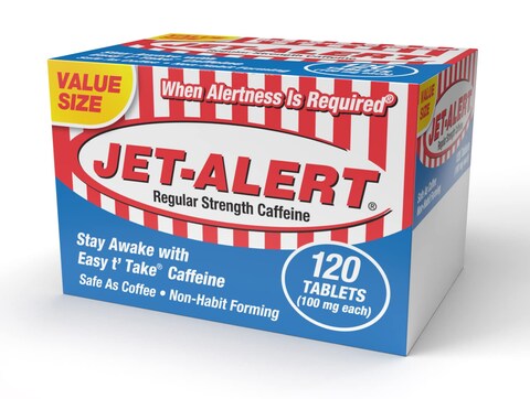JetAlert 100 MG Each Caffeine Tab 120 Count