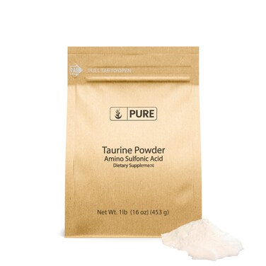 PURE ORIGINAL INGREDIENTS Taurine Powder 1 lb Dietary Supplement Always Pure No Additives