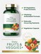 Carlyle Fruits and Veggies Supplement  250 Capsules  Made with 30 Fruits and Vegetables  Vegetarian NonGMO Gluten Free Superfood Formula