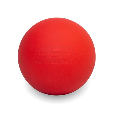 SERIOUS STEEL FITNESSMassage Ball  Deep Tissue Muscle Knot Release Tool  Back Legs Shoulders and More Red Lacrosse Ball