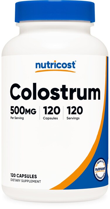 Nutricost Colostrum 500mg 120 Capsules  Gluten Free  NonGMO