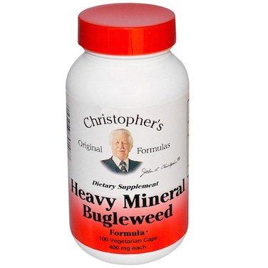 Christophers Original Formulas Heavy Mineral Bugleweed Formula 375 mg 100 Vegetarian Caps 750 mg per Capsule