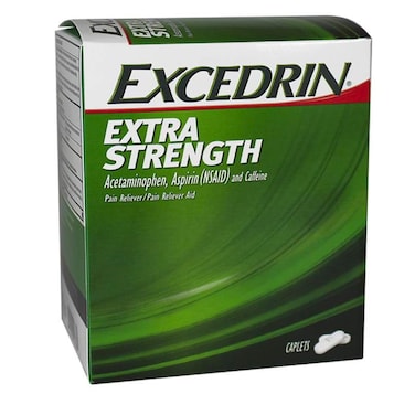 Excedrin Extra Strength Caplets 25 Packets of 2 252s Display Box