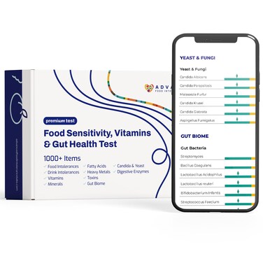 AFIL Premium  1000 Items Tested  Food Sensitivity Intolerance Home Test for Adults  Kids  Foods Drinks Toxins Vitamins Minerals Fatty Acids Gut Biome Candida Digestive Health