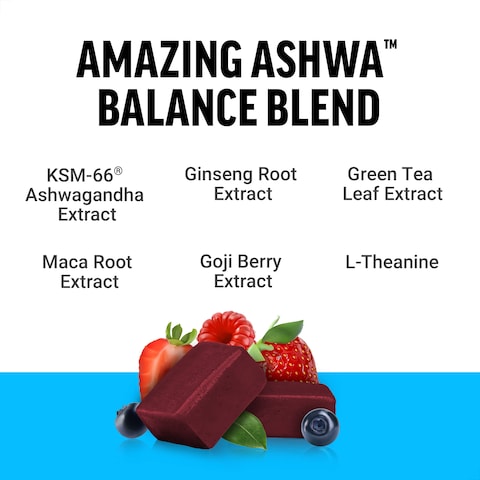 Force FactorAmazing Ashwa for Stress Relief Memory Focus and Immune Support Health Ashwaganda Supplement with KSM66 Ashwagandha for Stress 60 Soft Chews