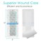 Large Waterproof Bandages for Knee Replacement Surgery Hip Surgery Wound Shower Cover Long Incision Post Back Surgical Island Dressing Bordered Gauze with NonStick Pad 4x10 25 Pack