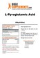 BULKSUPPLEMENTSCOM LPyroglutamic Acid Powder  Pyroglutamic Acid Supplements Amino Acid Derivative for Overall WellBeing  Pure  Gluten Free 1000mg per Serving 250g 88 oz