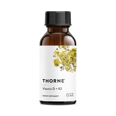 THORNEVitamin D  K2 Liquid with a metered Dispenser  Vitamins D3 and K2 to Support Healthy Bones and Muscles  1 Fl Oz 30 ml  600 Servings