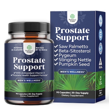 Herbal Prostate Health Supplements for Men  Advanced Prostate Supplements for Men with Beta Sitosterol Selenium Pygeum and Saw Palmetto for Men Prostate Support and Frequent Urination  90 Capsules