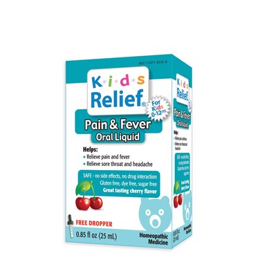 Kids Relief Pain and Fever Oral Solution 085 Ounce