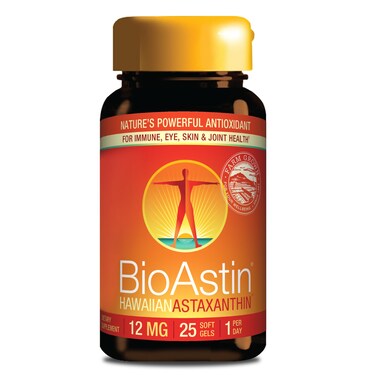 NutrexHawaii BioAstin Hawaiian Astaxanthin  12mg 25 Softgels  FarmDirect Premium Antioxidant Supplement to Support Eye Skin Joint  Immune System Health  NonGMO  GlutenFree