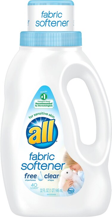 all Concentrated Fabric Softener Liquid 40 LoadsFree  Clear32 oz