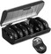 Fullicon Pill Organizer 2 Times a Day Weekly Pill Box AM PM Removable Medicine Organizer Pill Cases Twice a Day  Black