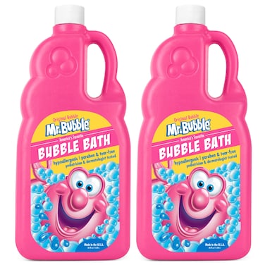 Mr Bubble Original Bubble Bath  Hypoallergenic Tear Free Bubble Bath Solution Makes Big Long Lasting Bubbles for Kids Toddlers and Adults Pack of 2 Bottles 36 fl oz each