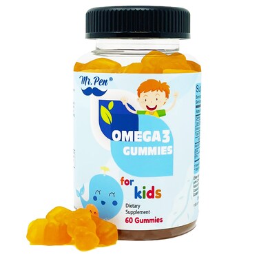 60 Gummies  2 Months Supplies  Tasty Orange Flavor  4 Years  Omega3 with EPA  DHA Omega 3 for Kids Omega 3 Gummies Fish Oil Gummies Omega3 Fatty Acids Gummies