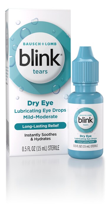 Blink Tears Lubricating Eye Drops 05 fl oz 15 mL Eye Care for Mild to Moderate Dry Eyes Hyaluronate for Boosting Hydration Moisturizing  Soothing Eye Drops for Dry Eyes