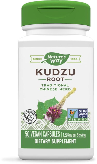 Natures Way Herbal Kudzu Root 1226 mg per serving 50 Vegan Capsules