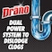 Drano Gel Drain Clog Remover and Cleaner 16oz and Snake Plus Tool 23 inches Unclogs tough blockages Commercial Line
