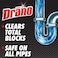 Drano Gel Drain Clog Remover and Cleaner 16oz and Snake Plus Tool 23 inches Unclogs tough blockages Commercial Line