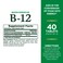 Natures Bounty Vitamin B12 Quick Dissolve Vitamin Supplement Supports Energy Metabolism and Nervous System Health 5000mcg 40 Tablets Pack of 2