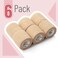 Mr Pen Self Adhesive Bandage Wrap 6 Pack Skin Colored 2 x 5 Yards Cohesive Bandages Medical Wrap Elastic Bandage Wrap Self Sticking Bandage Tape